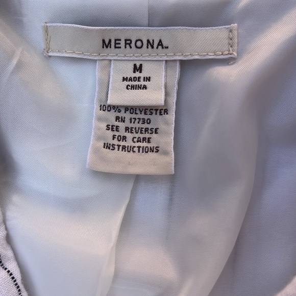 100% linen striped jacket size medium - Picture 7 of 8